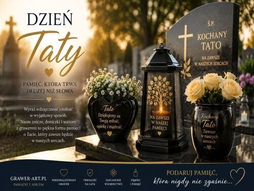 Dzień Ojca na cmentarzu - pomysły na pamiątkową dekorację grobu